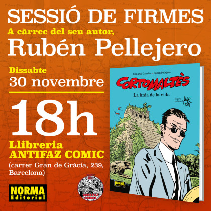 Sesión de firmas con Rubén Pellejero en Barcelona