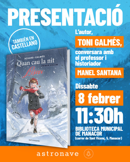 Presentación de 'CUANDO CAE LA NOCHE' con Toni Galmés en Manacor