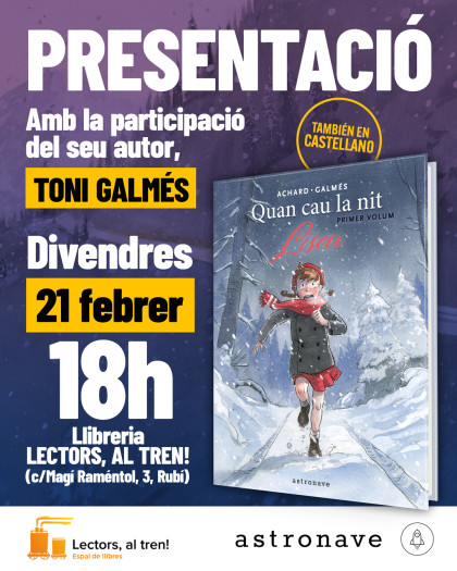 Presentación de 'CUANDO CAE LA NOCHE' con Toni Galmés en Rubí