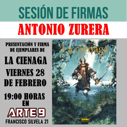 Sesión de firmas de 'LA CIÉNAGA' con Antonio Zurera en Madrid